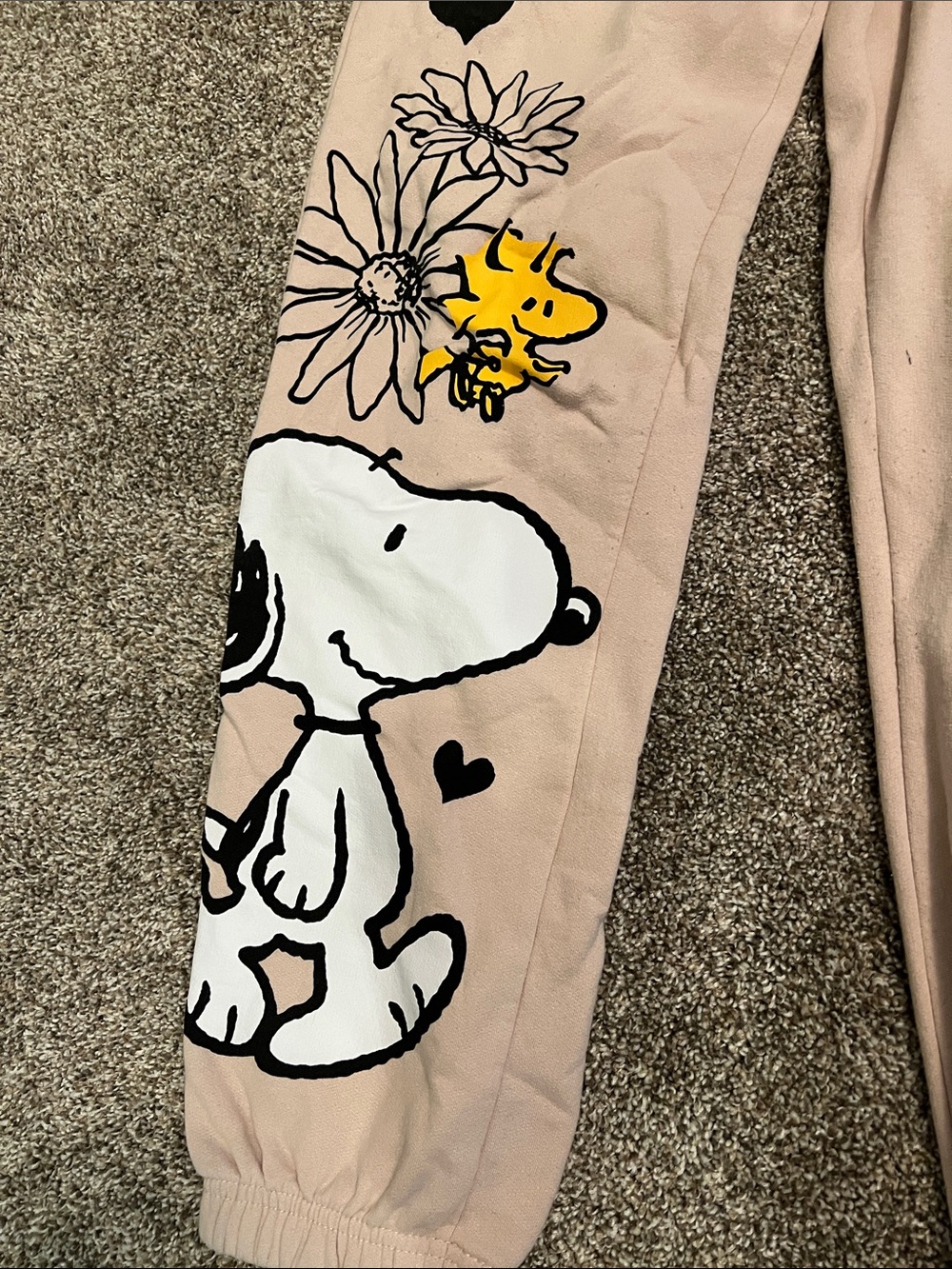 Peanuts Snoopy Woodstock Sweats M 7/9 - Picture 2 of 6